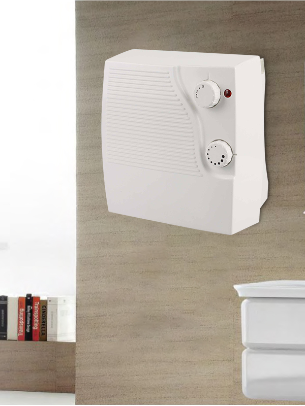 HBH-2004C Verstelbare thermostaat Energiebesparende wandgemonteerde badkamerventilator